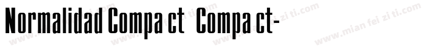 Normalidad Compact Compact字体转换